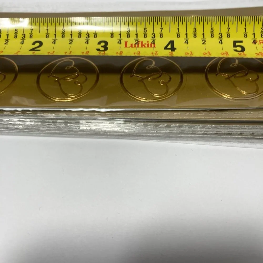 Double Heart Seals Gold Stickers for Cards Crafts